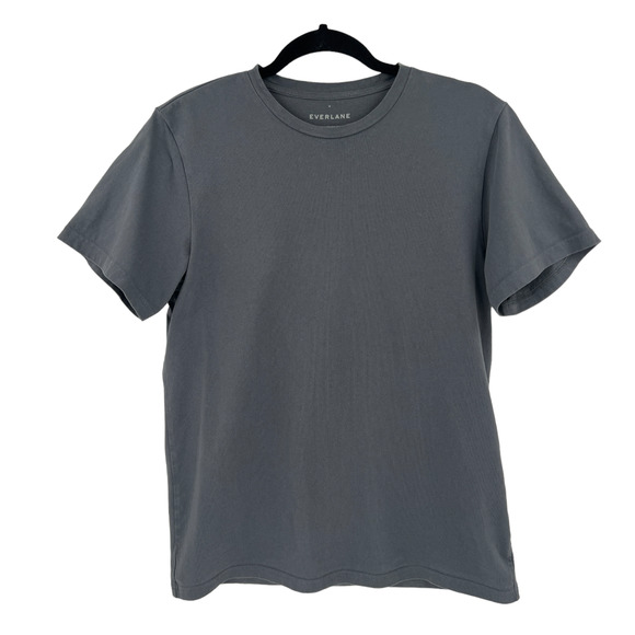Everlane Mens Premium Heavyweight Grey Short Sleeve Cotton Tee - Picture 7 of 7